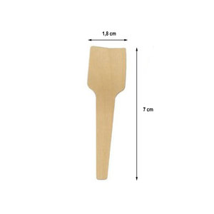 Cuchara de Helado de Madera 7cm – Paquete 100 unidades
