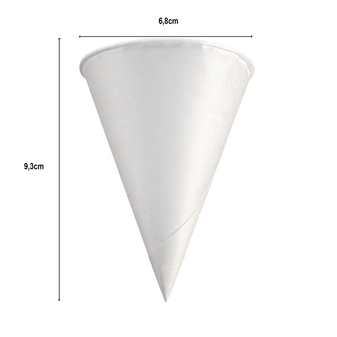Paper Cone 120 ml (4oz) White - Pack of 100 units