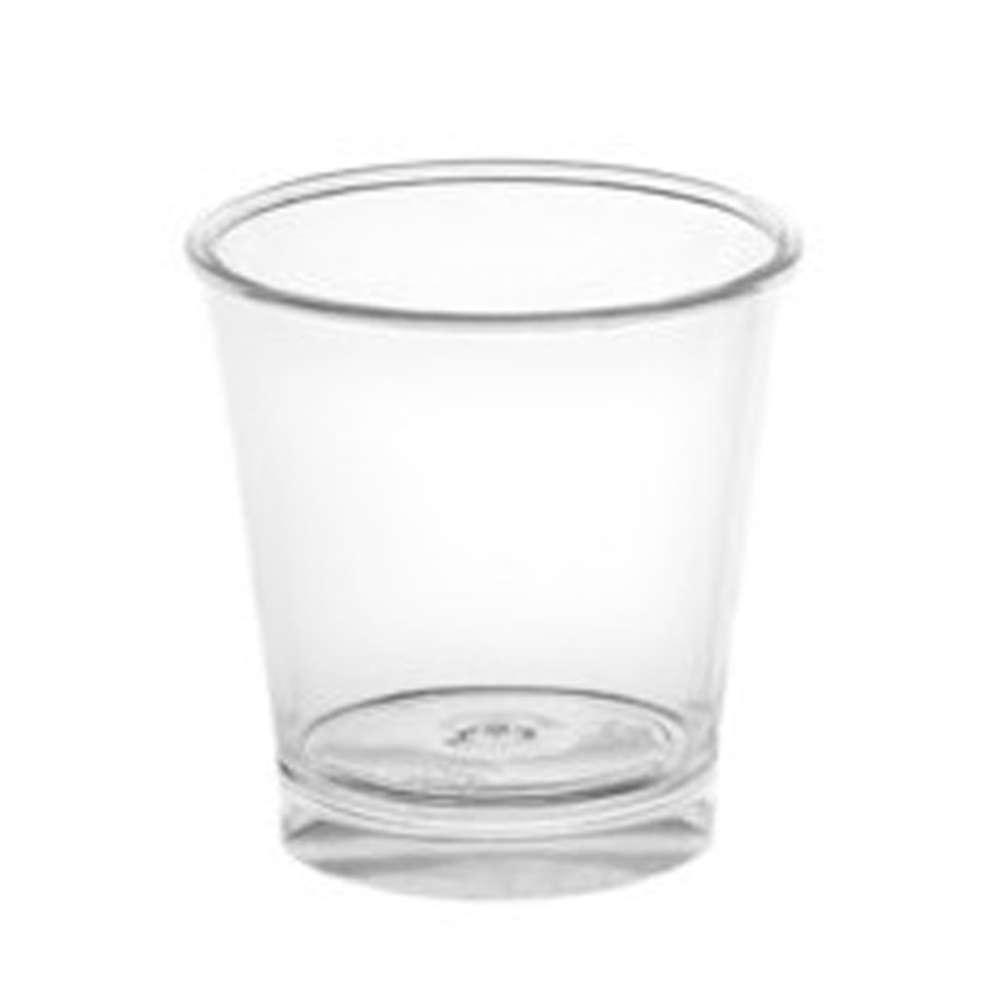 Plastic Cup SHOT Smooth 30ml (PP) Without Cover - 100 Units