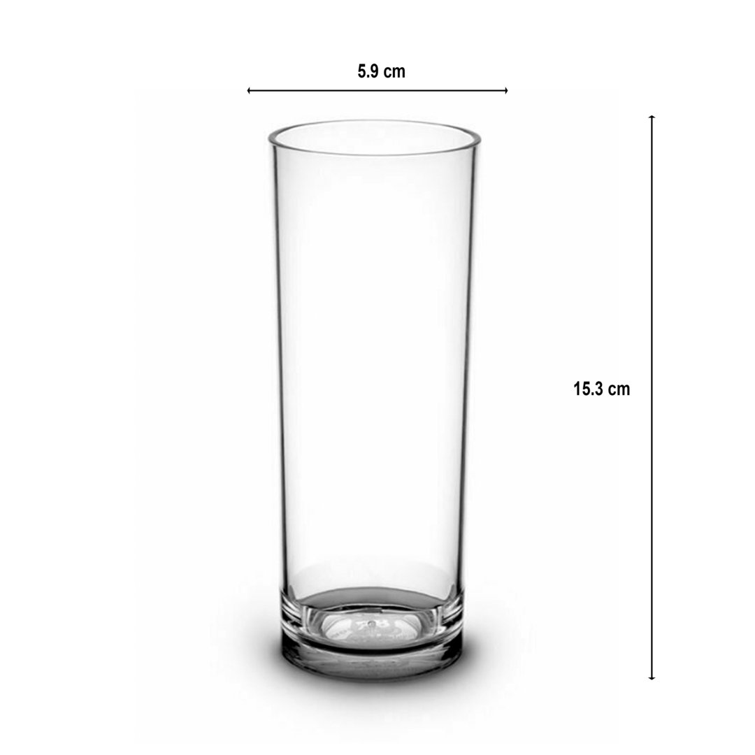 Long Driks Cup 330ml Unbreakable RB (PC) Transparent - Box 12 Units