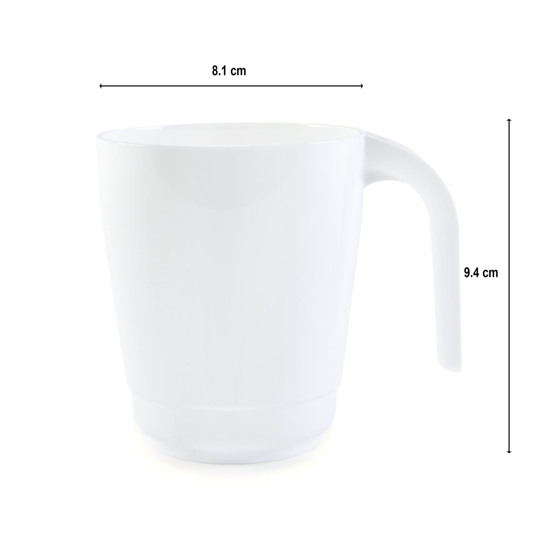Taza Irrompible 330ml RB (PC) Blanco - Caja 6 Unidades