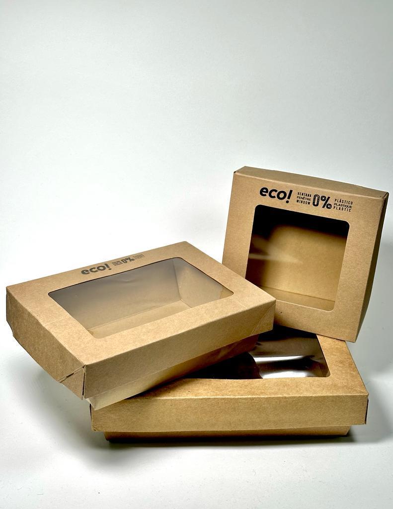 Barquette Kraft 220x150x50 Avec Couvercle - Pack 25 unités