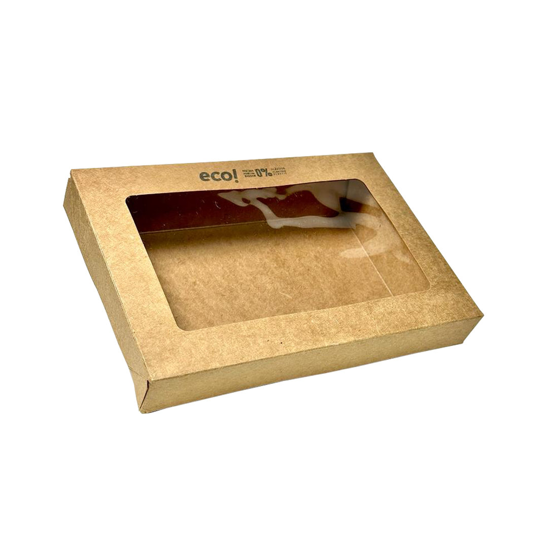 Barquette Kraft 220x150x50 Avec Couvercle - Pack 25 unités