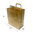 Bolsa asa plana 26+32*14 Kraft - 50 Unidades