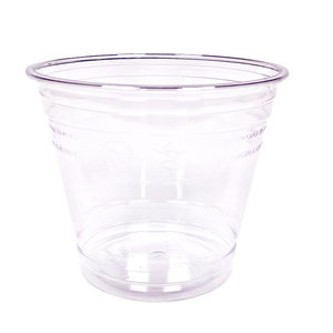 Gobelet Plastique RPET 280ml Avec Couvercle Dôme - Boîte 800 Unités