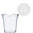 Vaso Plástico RPET 280ml Con Tapa Domo Cerrada + Divisor - Caja 800 Unidades