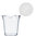 Vaso Plástico RPET 280ml Con Tapa Domo Cerrada + Divisor - Caja 800 Unidades